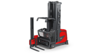 Das Schmalgang-Kombifahrzeug K von Linde Material Handling Das Schmalgang-Kombifahrzeug K von Linde Material Handling