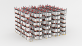 Schmalgang-Hochregal