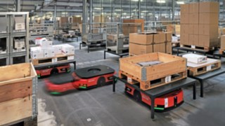 AMR Linde C-MATIC bei ABS Safety im Einsatz