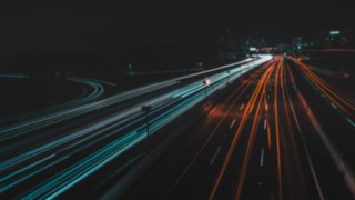 Autobahn bei Nacht Autobahn bei Nacht